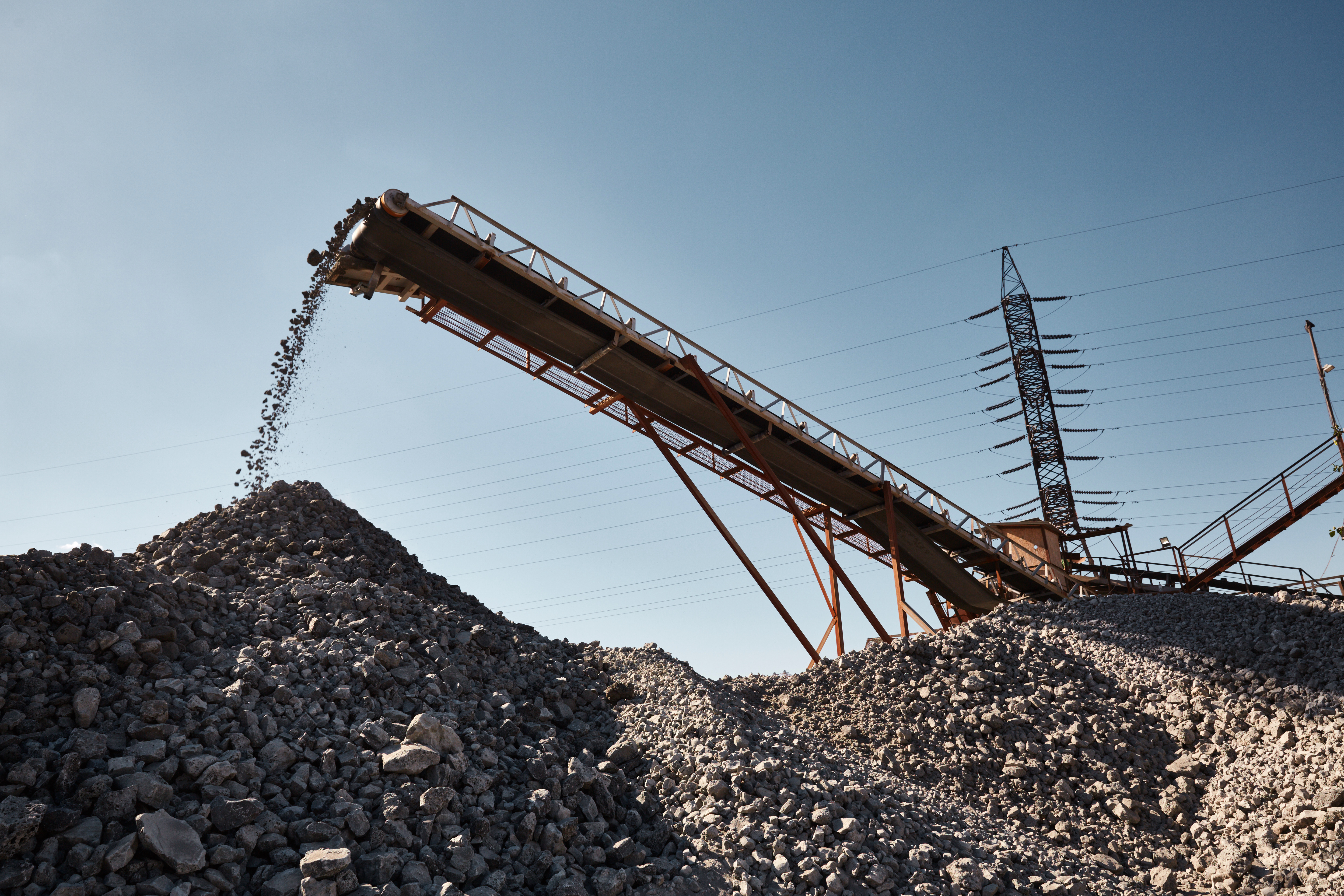 Every construction material — crushed, graded and ready for dispatch