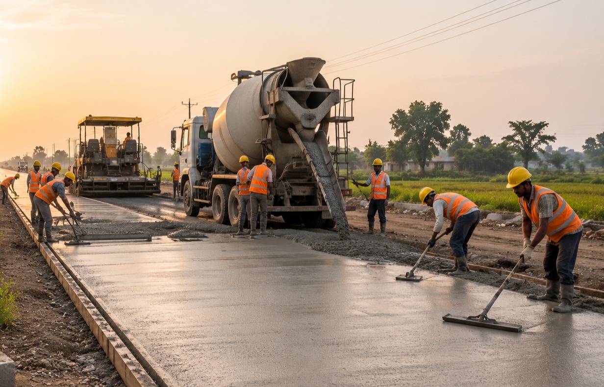 Concrete (PQC) Road Construction