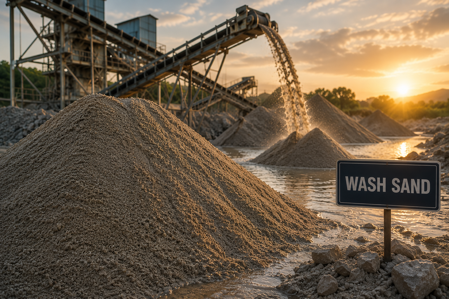 Wash sand