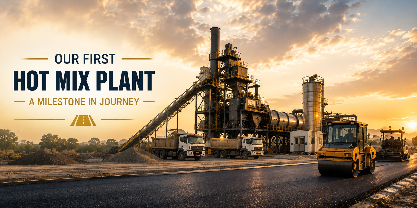 First Hot Mix Plant for Roads