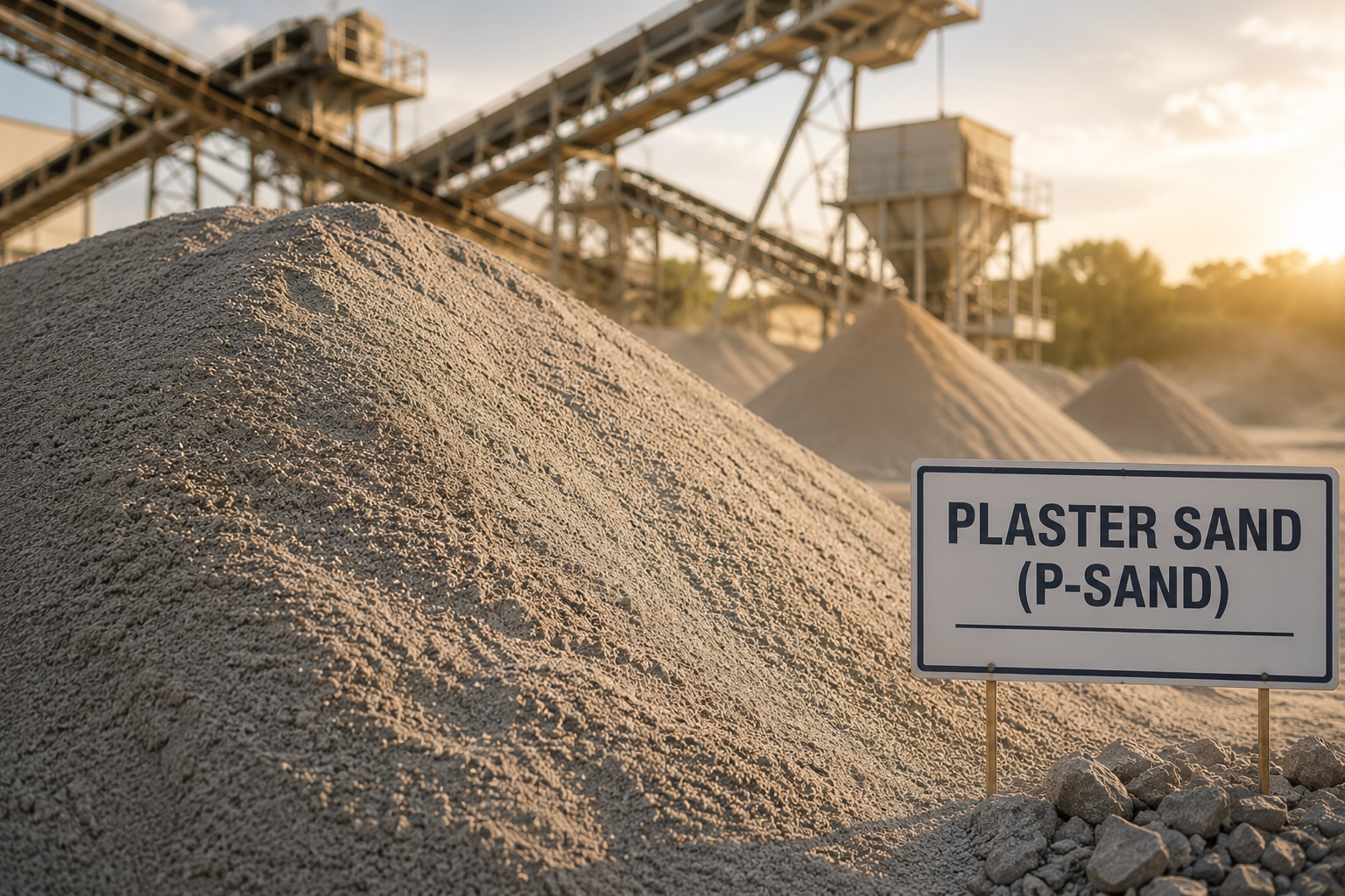 Plaster sand (P-sand)